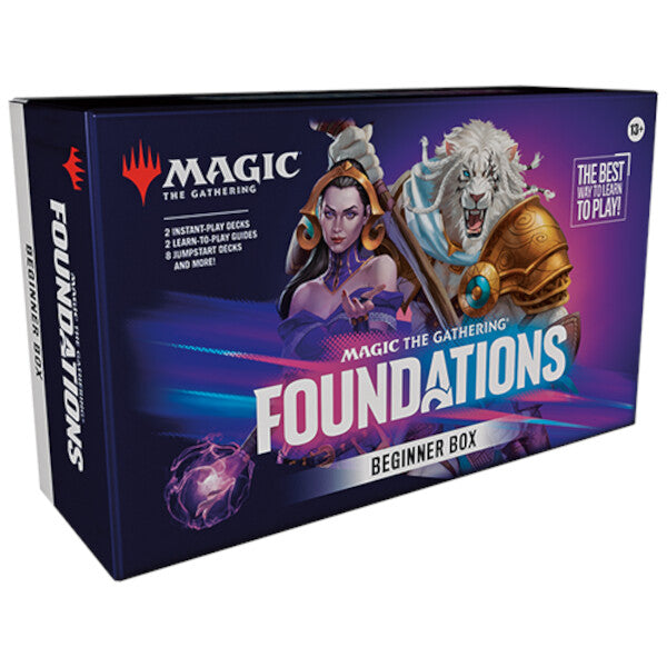 Magic: The Gathering Foundations Beginner Box – 2 Instant-Play Tutorial Decks, 8 Jumpstart Decks, 2 Playmats, 2 Spindowns, 2 Learn-to-Play Guides - Wizards Of The Coast