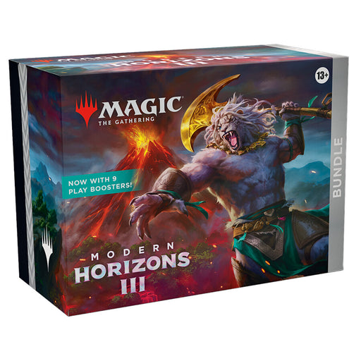 Magic: The Gathering Modern Horizons 3 Bundle - 9 Play Boosters, 30 Land cards + Exclusive Accessories - Wizards Of The Coast