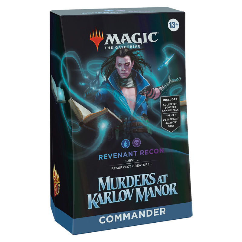 Magic: The Gathering Murders at Karlov Manor Commander Deck - Revenant Recon (100-Card Deck, 2-Card Collector Booster Sample Pack + Accessories)