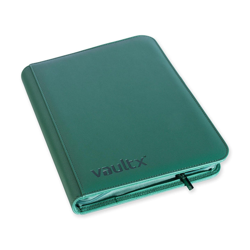 9-Pocket Exo-Tec Zip Binder Metallic Green - Vault X