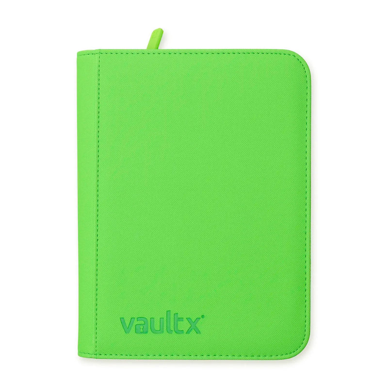4-Pocket Exo-Tec Zip Binder Neon Green - Vault X - Vault X