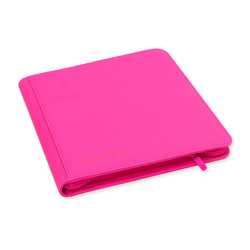 12-Pocket Exo-Tec Zip Binder Neon Pink - Vault X - Vault X