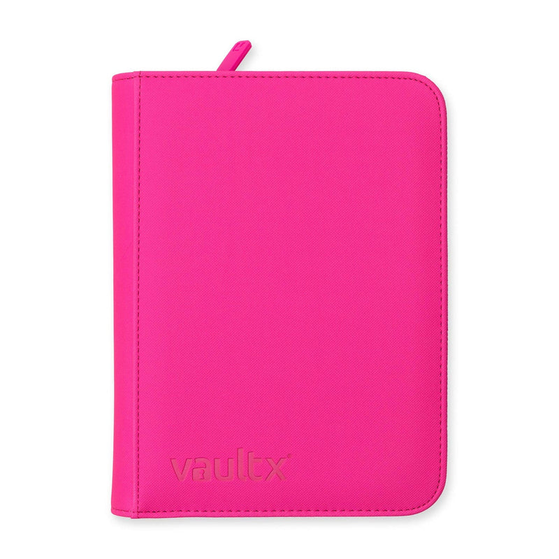 9-Pocket Exo-Tec Zip Binder Neon Pink - Vault X - Vault X