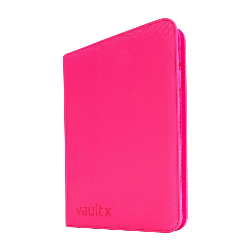 9-Pocket Exo-Tec Zip Binder Neon Pink - Vault X - Vault X