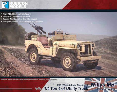 Willys MB ¼ ton 4x4 Truck (Commonwealth) - Rubicon Models LTD