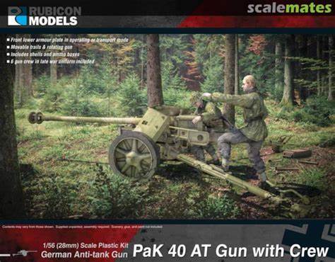 Rubicon Models - Pak 40 AT Gun with Crew - Rubicon Models LTD