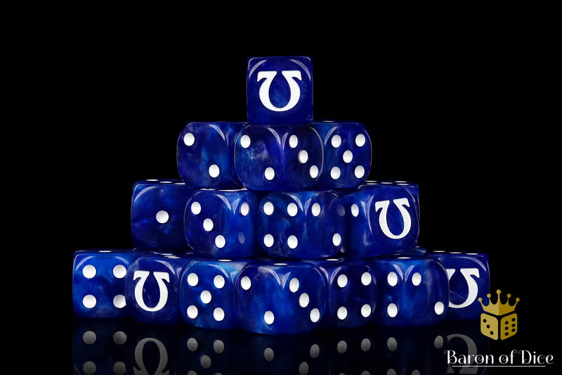 Omega - White (25 Rounded) - Baron of Dice