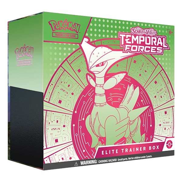 Temporal Forces Elite Trainer Box - Pokemon Trading Card Game - Scarle Temporal Forces Elite Trainer Box - Pokemon Trading Card Game - Scarle
