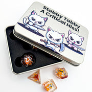 Cat Dice Tin (Stabby Tabby) - Mystery Dice Goblin