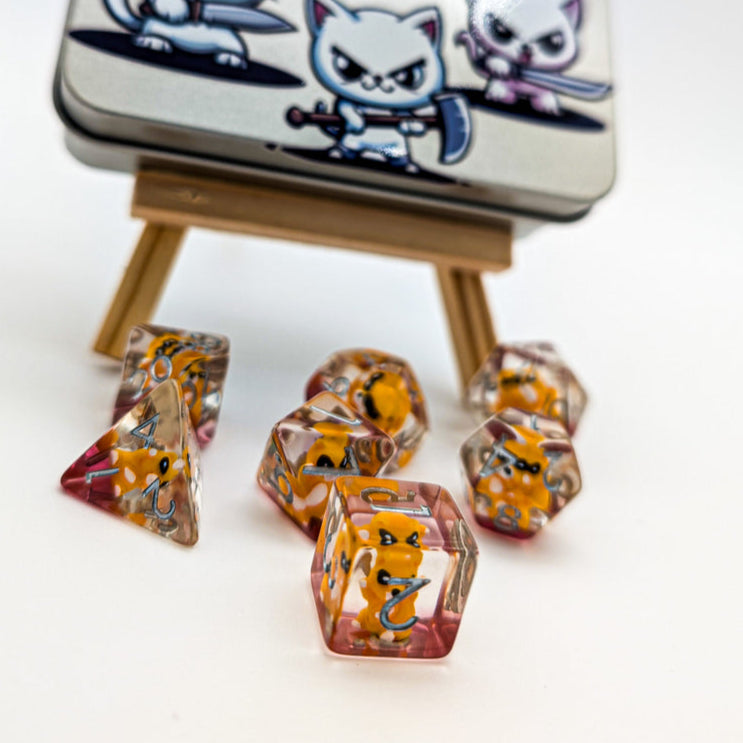Cat Dice Tin (Stabby Tabby) - Mystery Dice Goblin