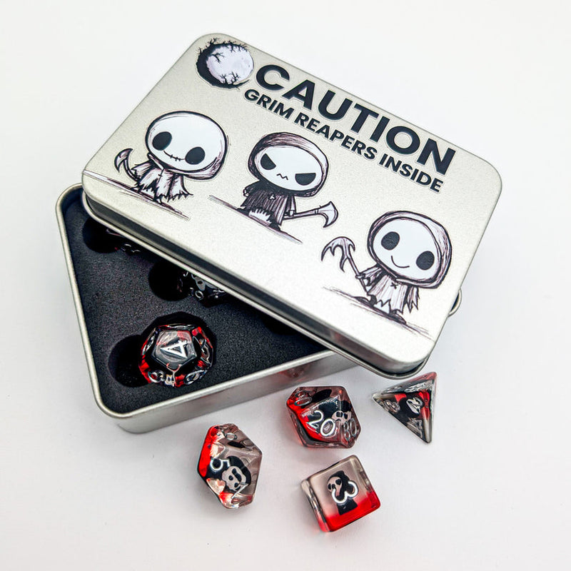 Grim Reaper Dice Tin - Mystery Dice Goblin
