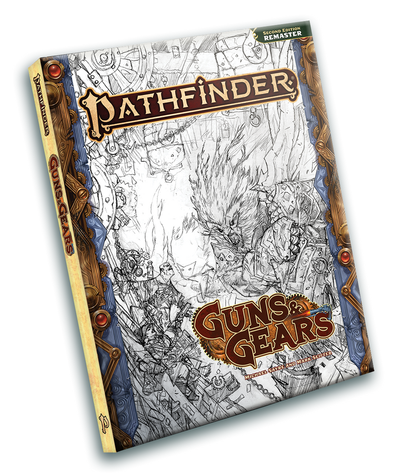 Pathfinder RPG 2nd Edition: Guns and Gears Sketch Edition (Remastered) - Paizo