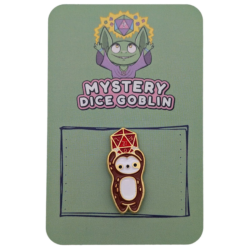 Sloth - Mystery Goblin Dice Enamel Pin