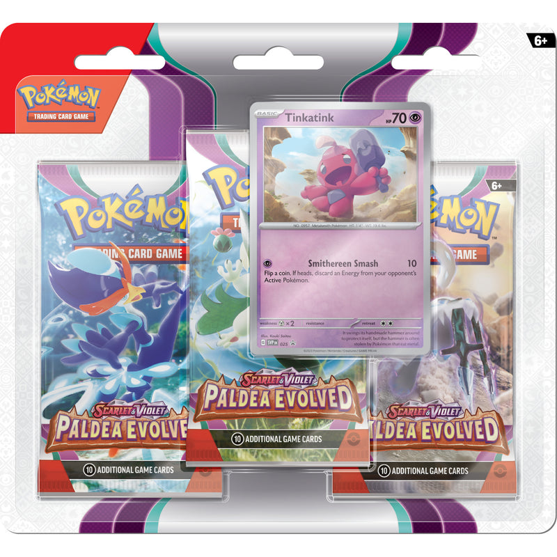 Paldea Evolved 3-Pack Booster - Pokemon Trading Card Game - Pokemon