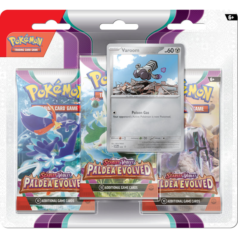 Paldea Evolved 3-Pack Booster - Pokemon Trading Card Game - Pokemon