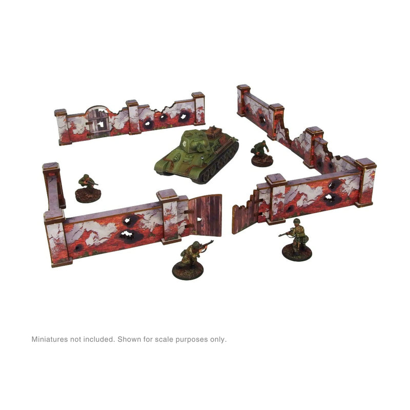 Pre-Painted WW2 Ostfront Stalingrad Walls High - Micro Art Studio