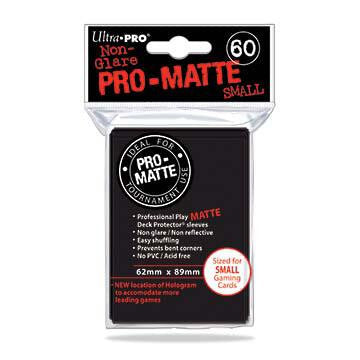 Matte Black Japanese Size Sleeves (60) - Ultra Pro