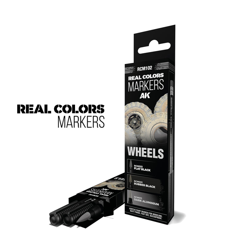 Real Colors Markers - Set of 3 - Wheels