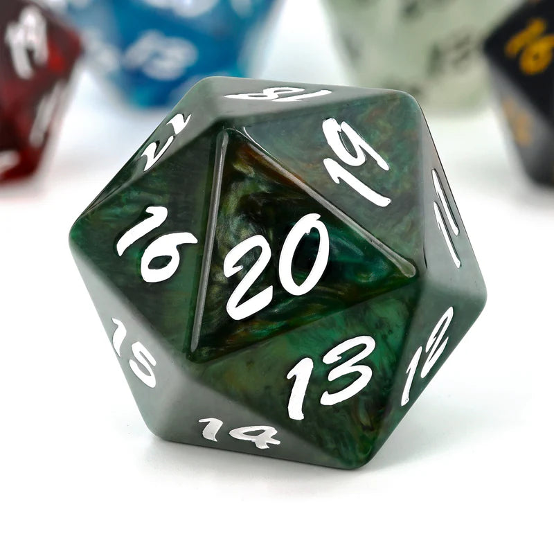 Big D20 - Green Nature - Baron of Dice - Baron of Dice
