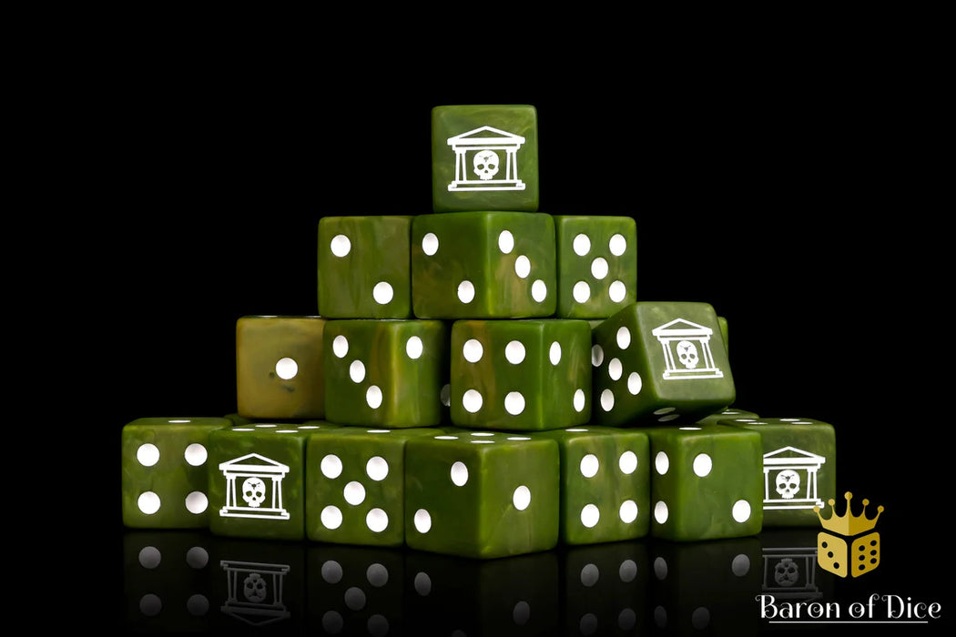Military Gate Dice - Military Green (25) - Baron of Dice - Baron of Dice