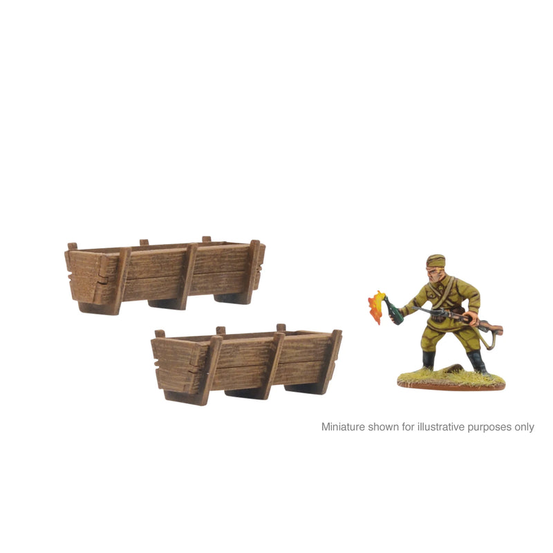 Troughs (x3) (28mm) - Bolt Action