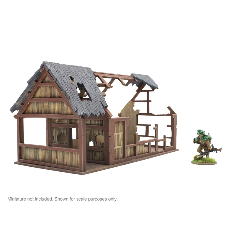Pacific Theatre Large building ruins - Warlord Games