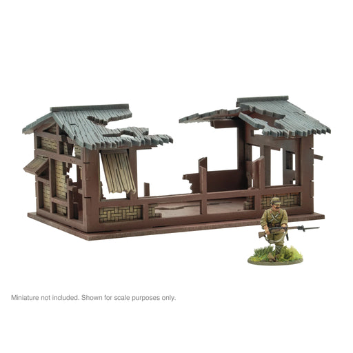 Pacific Theatre Small building ruins - Warlord Games