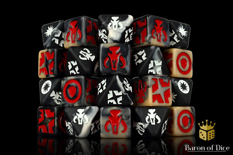 Bounty Hunter Galactic Skirmish Dice - Set of 20 - Baron of Dice - Baron of Dice