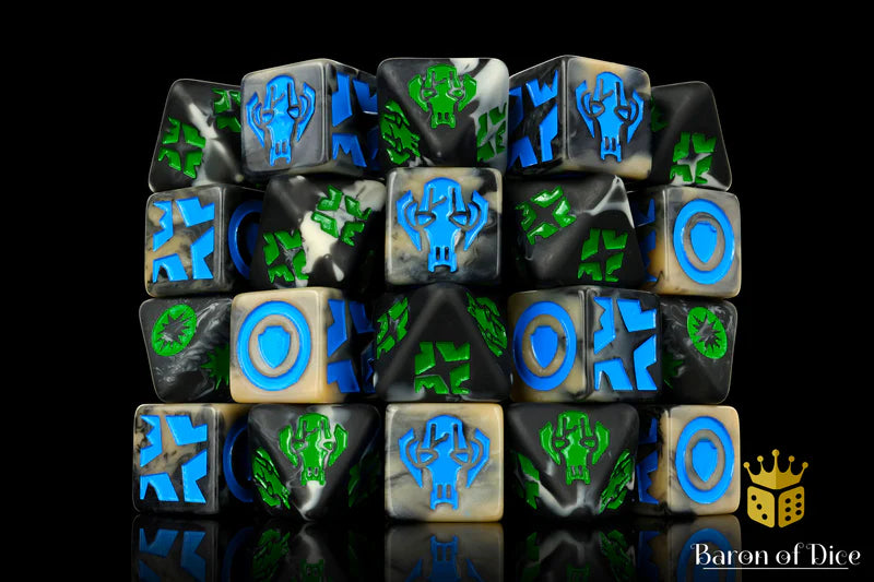 Droid General (Dark) Galactic Skirmish Dice - Baron of Dice - Baron of Dice
