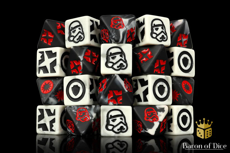 Trooper Galactic Skirmish Dice - Set of 20 - Baron of Dice - Baron of Dice