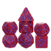 Red/Purple Crackle Dice - Udixi RPG Resin Dice Set - Udixi Dice