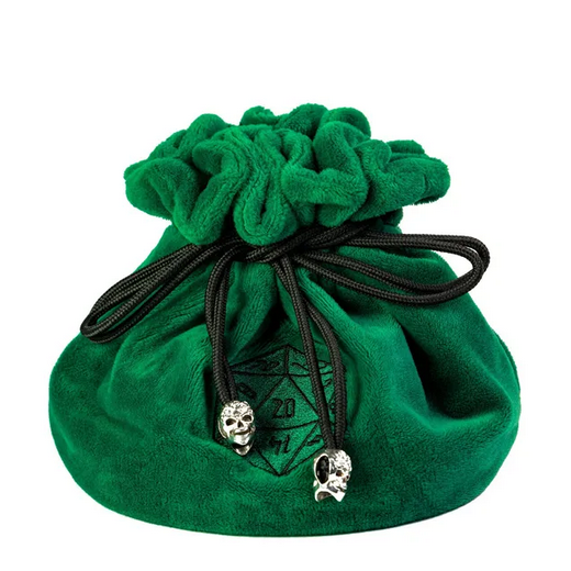 Forest Green Flannel Drawstring Dice Bag - Udixi Dice
