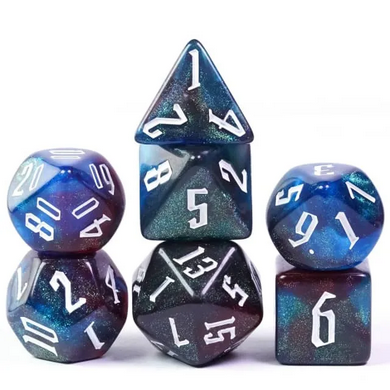 Galaxy Depths - Acrylic RPG Dice Set - Udixi Dice
