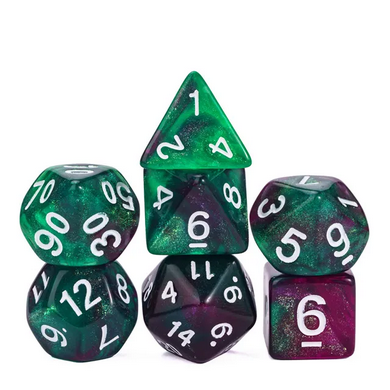 Mermaid's Fury  - Acrylic RPG Dice Set - Udixi Dice