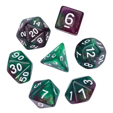 Mermaid's Fury  - Acrylic RPG Dice Set - Udixi Dice