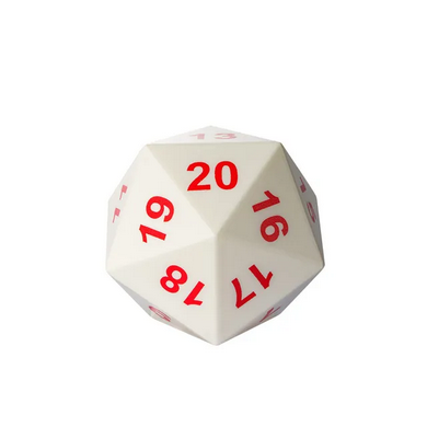 80mm D20 Jumbo Foam Dice - Udixi Dice