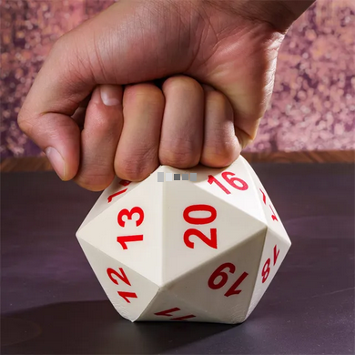 80mm D20 Jumbo Foam Dice - Udixi Dice