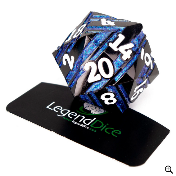 Legend Dice - D20 Metal Strata Dice 35mm