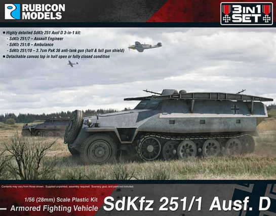Rubicon Models - SdKfz 251D 3-in-1 Set 1 - Rubicon Models LTD