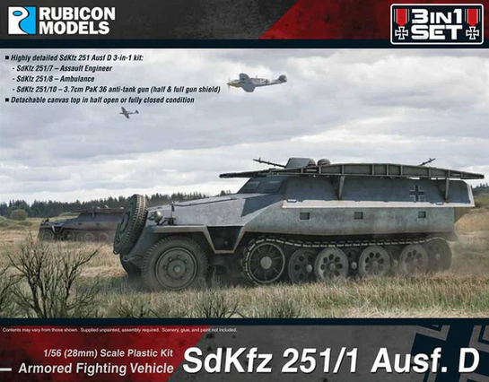 Rubicon Models - SdKfz 251D 3-in-1 Set 1