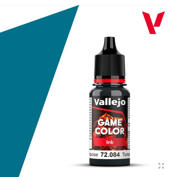 Vallejo Game Color 18ml - Game Ink - Dark Turquoise