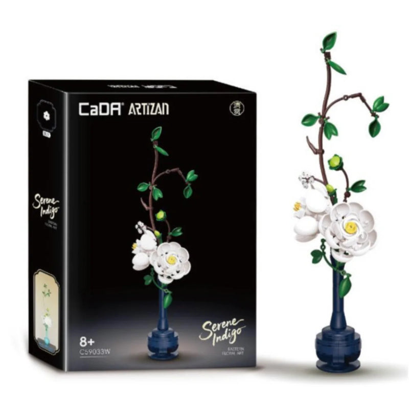 Oriental Floral Art: Serene Indigo -  324 pcs
