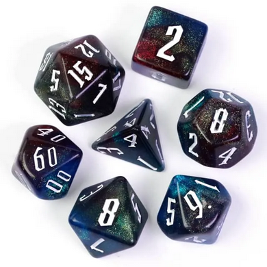 Galaxy Depths - Acrylic RPG Dice Set - Udixi Dice