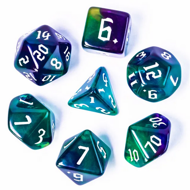 Mystical Magic - Colour Blend Dice - Udixi RPG Acrylic Dice Set - Udixi Dice