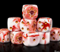 Fleur De Lis Dice - Bloody Rose (25) - Baron of Dice - Baron of Dice