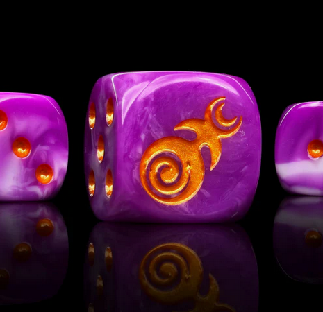 Gluttony Dice - Gold Inlay (25) - Baron of Dice - Baron of Dice