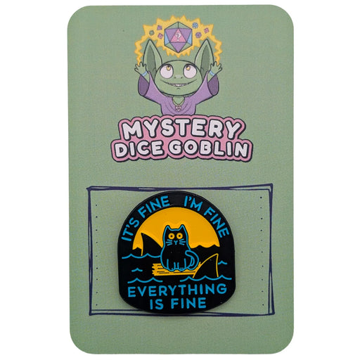 Sea Cat - Mystery Goblin Dice Enamel Pin - Mystery Dice Goblin