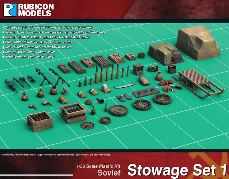 Rubicon Models - Soviet Stowage Set 1 - Rubicon Models LTD