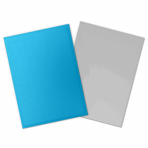 Sky Blue & Silver Standard Size Matte Dual Sleeves (100) - Dragon Shield - Arcane Tinmen