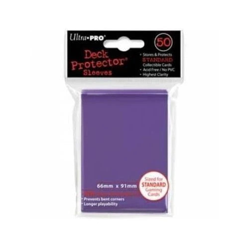 Solid Purple Standard Size Sleeves (50) - Ultra Pro